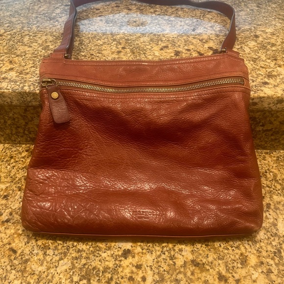Margot Brown Soft Leather Crossbody Bag Purse Travel Boho - Picture 2 of 13